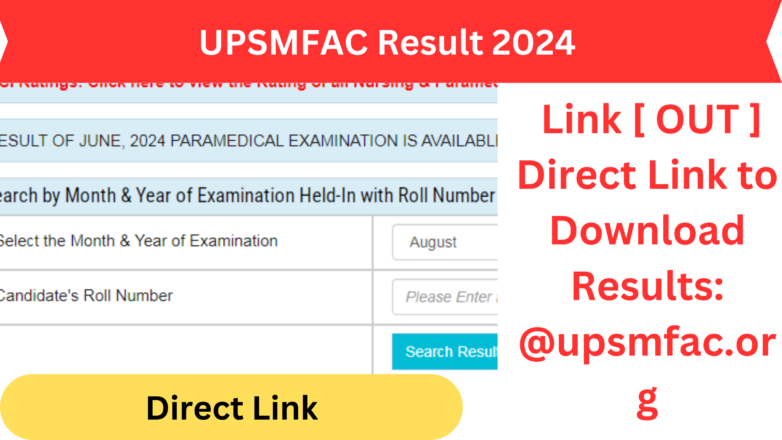 UPSMFAC Result 2024