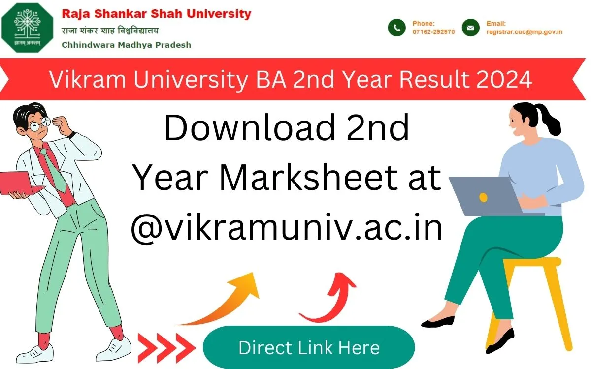 Vikram University BA 2nd Year Result 2024